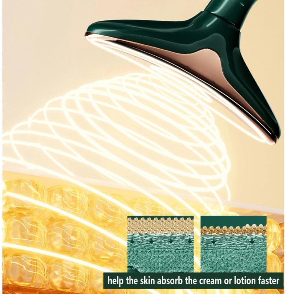 AUKTRONICS Face & Neck Massager, Face Uplifting & Face Slimming Wand For Neck, Jawline & Eyes, Wrinkle Removing device, Battery Operated, face massager for glowing skin