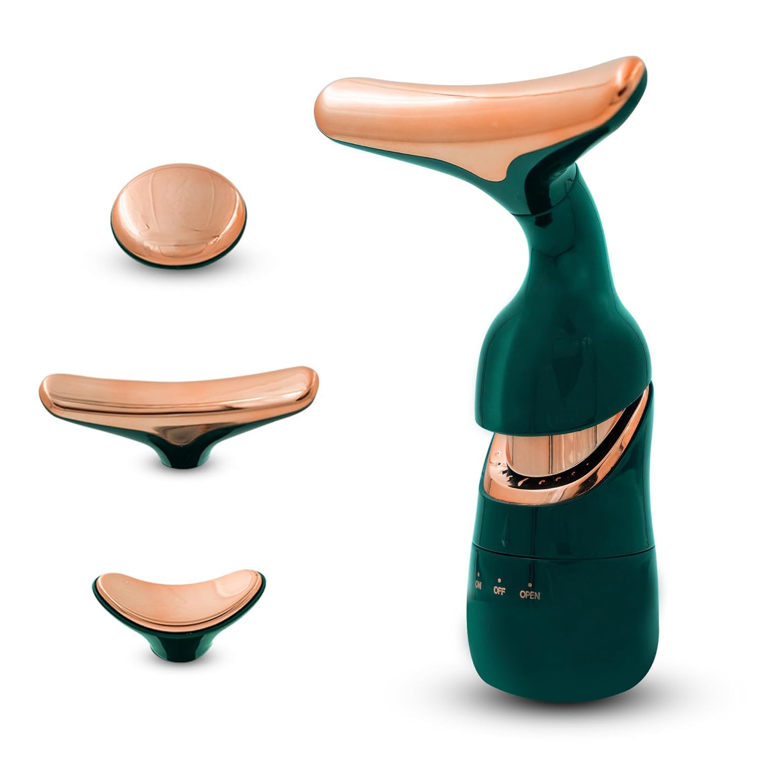 AUKTRONICS Face & Neck Massager, Face Uplifting & Face Slimming Wand For Neck, Jawline & Eyes, Wrinkle Removing device, Battery Operated, face massager for glowing skin